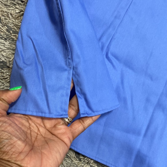 Lands End performance twill blue women’s button down long sleeve shirt size 2X - Picture 10 of 10